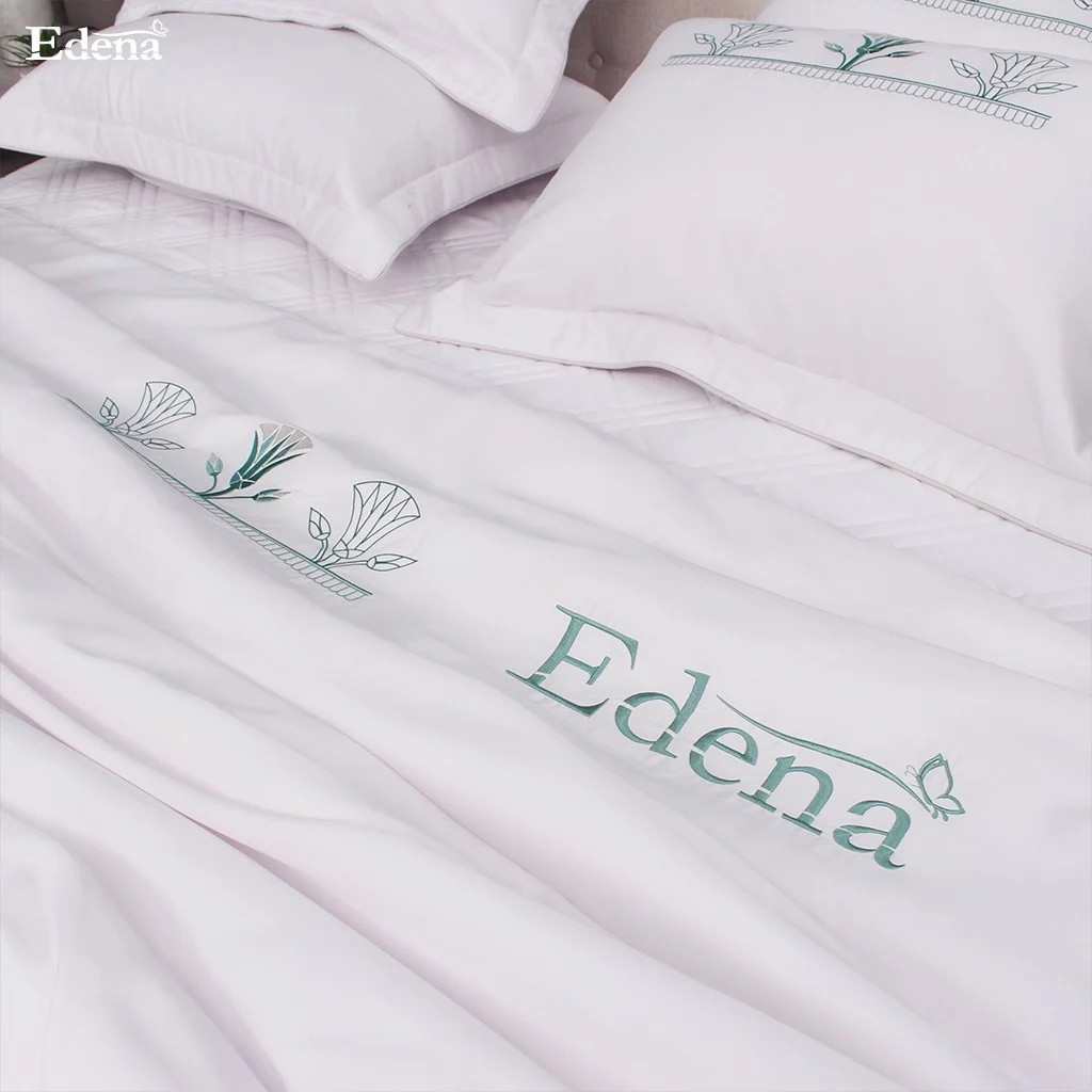 Bộ Ga Chần Gòn Tencel Edena 775 [ SIÊU MỀM MÁT ] Gồm 5 Món