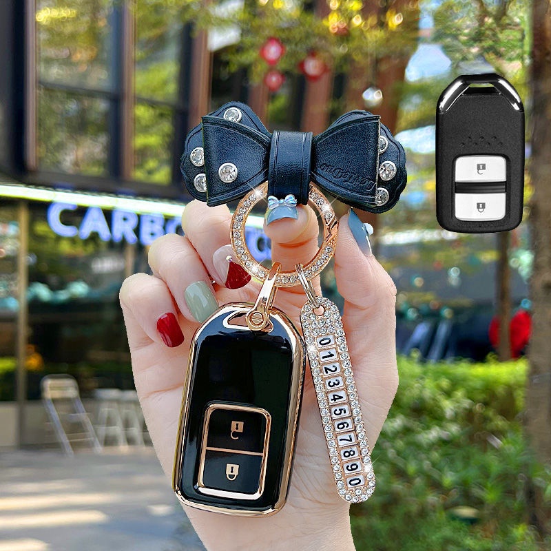 BAO CHÌA KHOÁ Ô TÔ CHO XE HONDA CRV HRV Civic City Brio Jazz Vỏ Bảo Vệ Chìa Khóa Điều Khiển Từ Xa Cho Xe Hơi Honda Civic City Accord CRV CR-V XR-V
