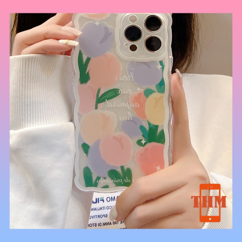 Ốp lưng iphone Điện Thoại Họa Tiết Hoa Tulip 6/6plus/6s/6splus/7/7plus/8/8plus/x/xr/xs/11/12/13/pro/max/plus/promax