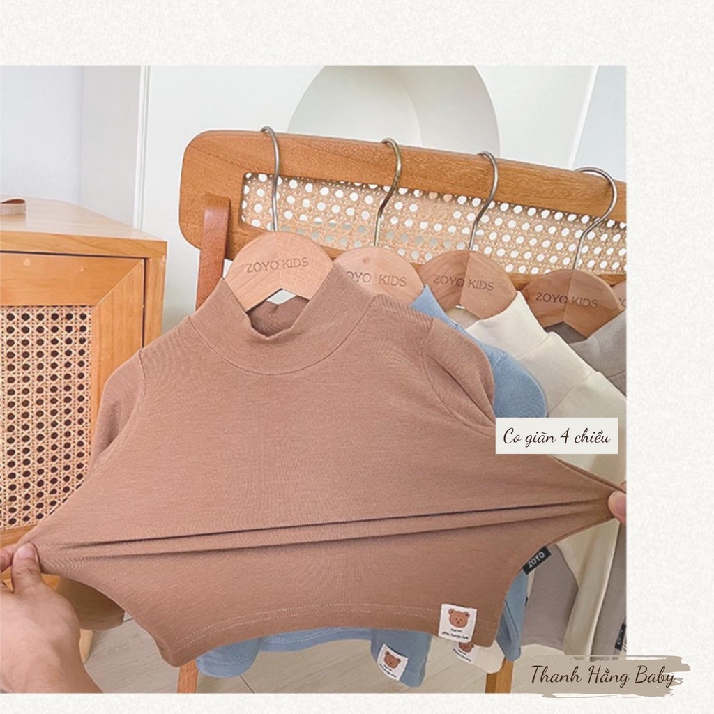 Áo Giữ Nhiệt Cho Bé , Áo Dài Tay Cho Bé Trai Bé Gái 3 Đến 17 Kg