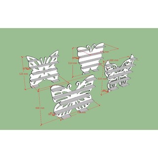 Kệ để Sơn Nail hình Bướm (4 Mẫu)