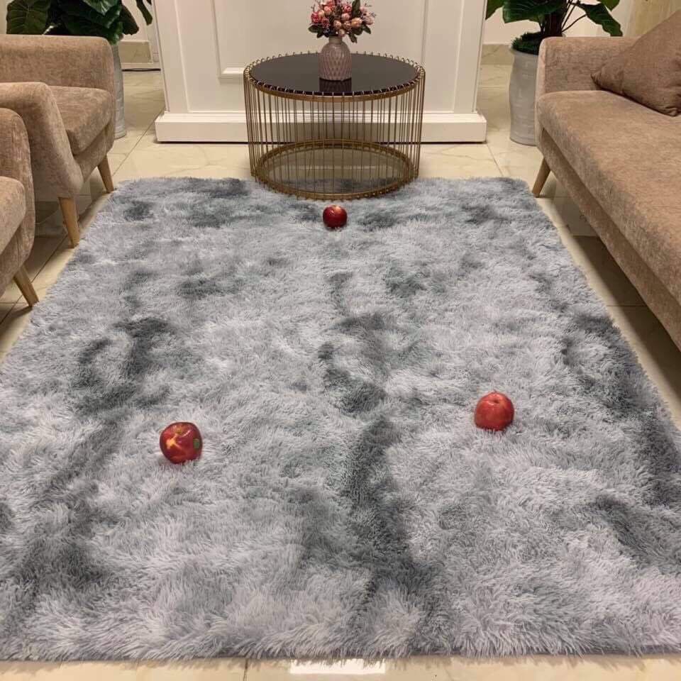 Thảm lông loang trải G01 cao cấp, phong cách Hàn Quốc xinh xắn, giá rẻ
