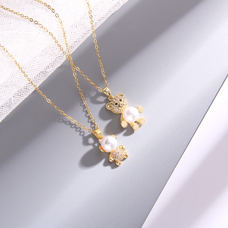 Vòng cổ Thép Titan Đính Ngọc Trai Sang Trọng Cho Nữ