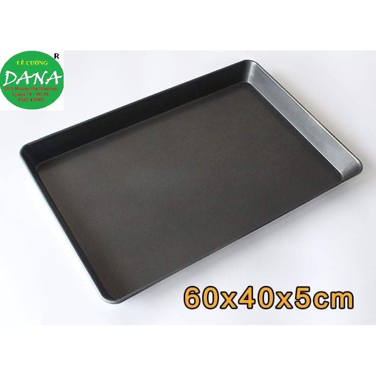 Khay nhôm nướng bánh Đen 40x60 cm cao 3cm-5cm