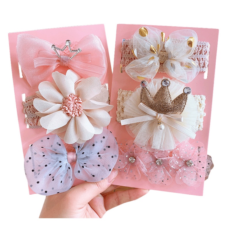 Set 3 Băng Đô Nơ Dễ Thương Cho Bé Gái