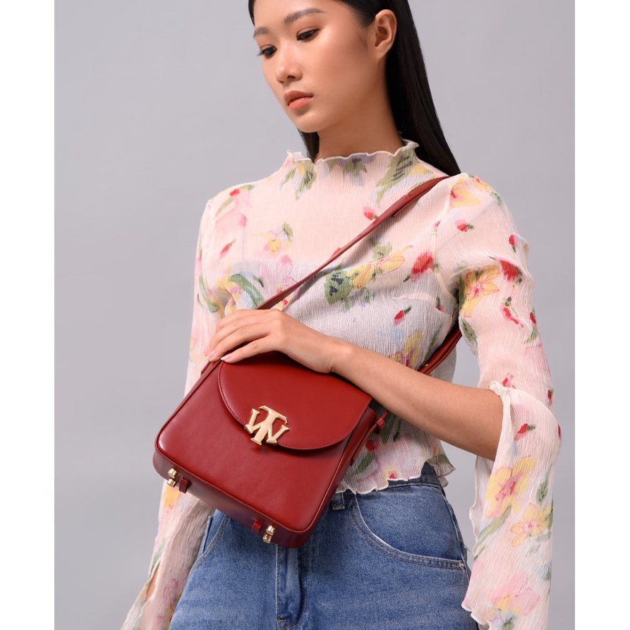 Túi Xách Nữ Có Quai Đeo Da Bò Cao Cấp Màu Đen, Nâu, Xanh, Đỏ WT Leather The First