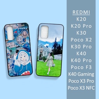 Ốp lưng in hình theo yêu cầu điện thoại Xiaomi Redmi K20 K30 K40 K40s Pro Poco F3 F4 Gaming