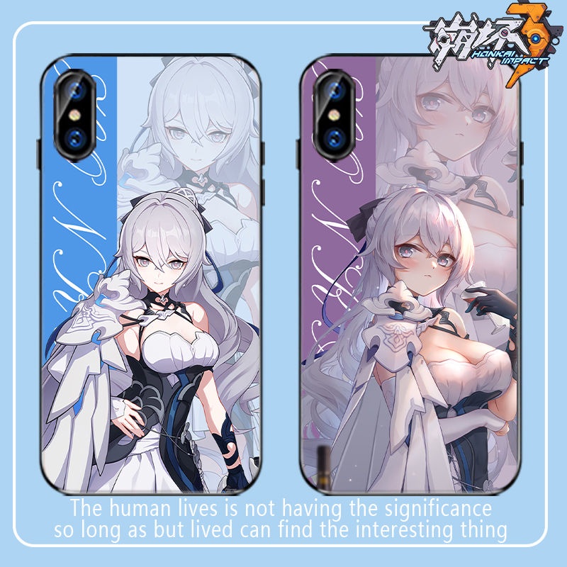 Honkai Impact 3 Bronya Case Compatible with iPhone Apple 13 Sublime Silver Wing Frosted Soft Case