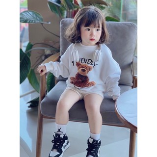 Combo 3 áo nỉ cho bé hình GẤU