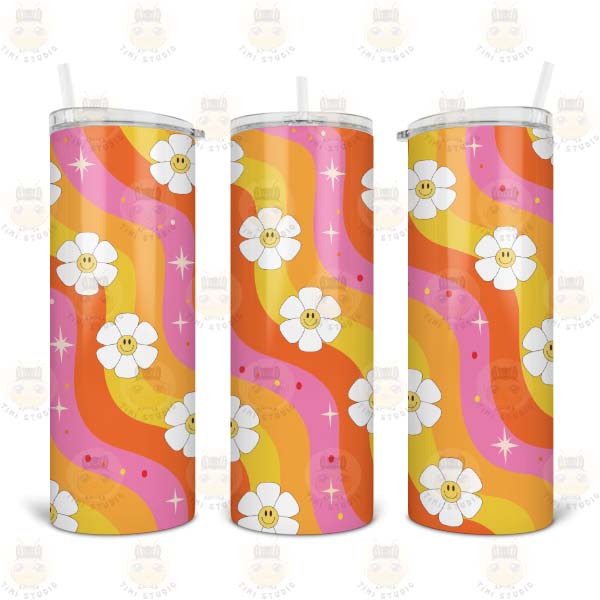 Bình Giữ Nhiệt Hình Hoa Cúc Mặt Cười - Ly Giữ Nhiệt Hình Hoa Cúc Mặt Cười - Cốc Giữ Nhiệt Hình Hoa Cúc Mặt Cười