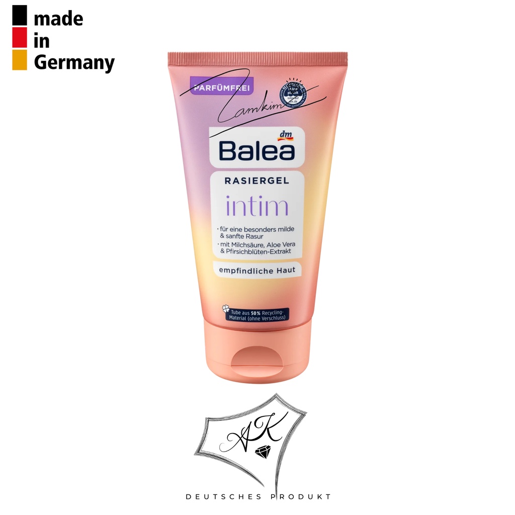 Gel cạo lông nội địa Đức - Balea, dành riêng cho vùng Bikini, vùng da nhạy cảm