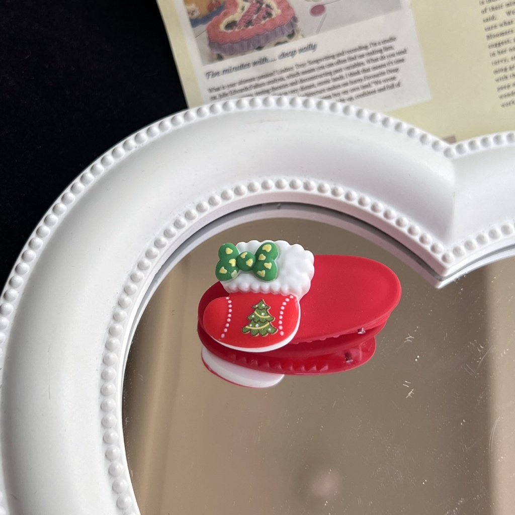 Kẹp Tóc Mini Họa Tiết Giáng Sinh Thời Trang