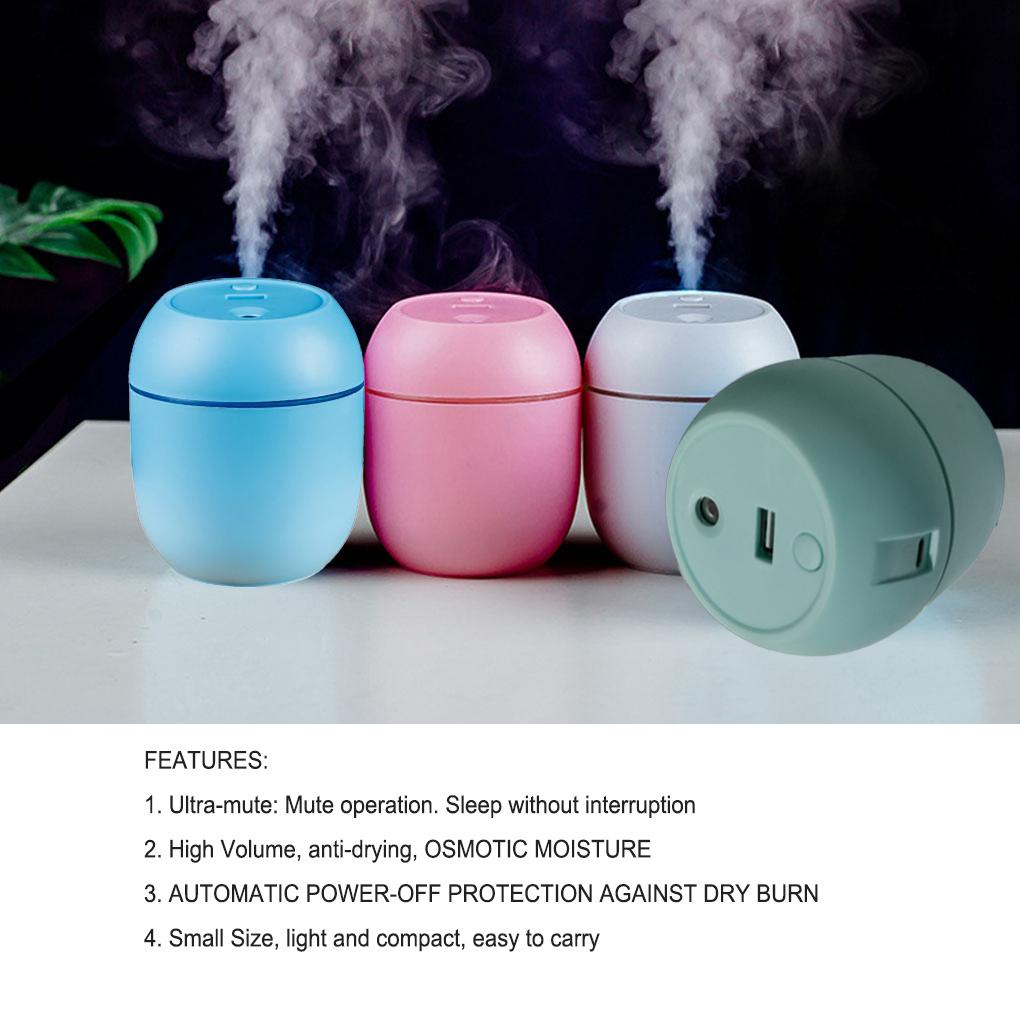Máy Phun Sương Tạo Độ Ẩm Không Khí Mini Để Bàn Sạc USB Tiện Lợi Dành Cho Xe Hơi