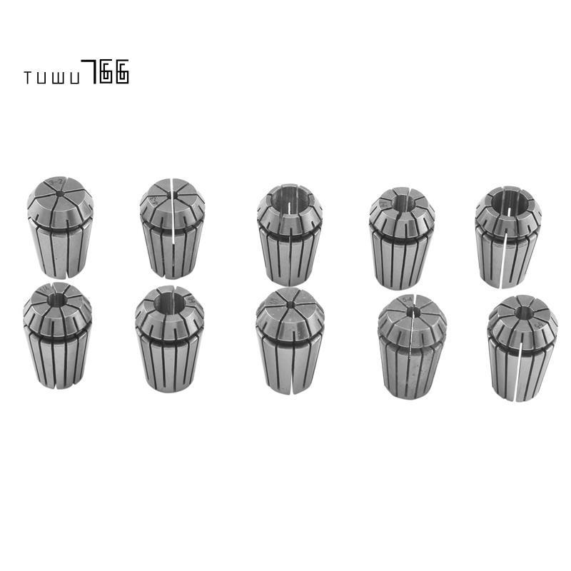 10 Chiếc ER20 Chính Xác Lò Xo Collet Bộ CNC Phay Tiện Dụng Cụ ER20 Lò Xo Collet Chuck