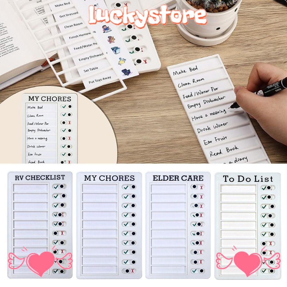 Lucky Bảng Kế Hoạch Ghi Chú Lập Kế Hoạch Hàng Ngày Bằng Nhựa My Chores