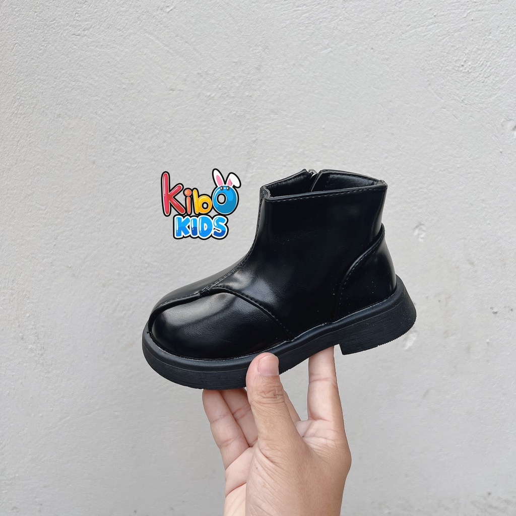 Bốt Cho Bé Gái - Giày Bốt Bé Gái da PU siêu mềm cao cổ xinh xắn BOT519