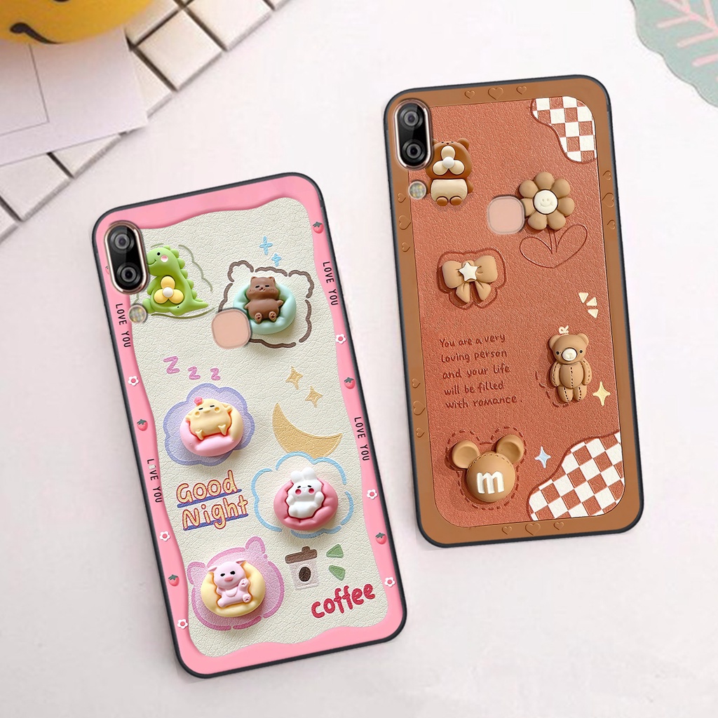 Ốp Vsmart Bee / Bee3 / Active1 / Active 1 Plus in hình Good Night Coffee Hiệu Ứng 3D siêu hót