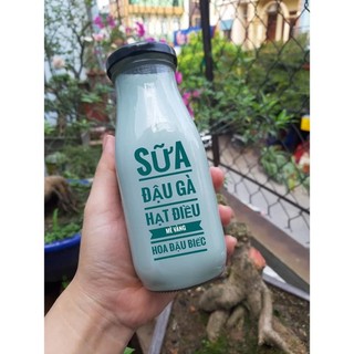 Combo 10 Chai Thủy Tinh Đựng Sữa Hạt | Thực Phẩm ( 200ML)