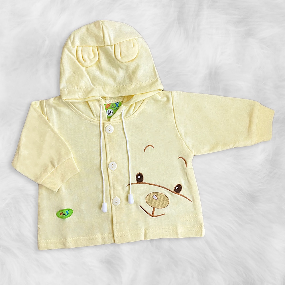 Áo khoác nón hoodie tai gấu đáng yêu cho Bé 0-12 tháng