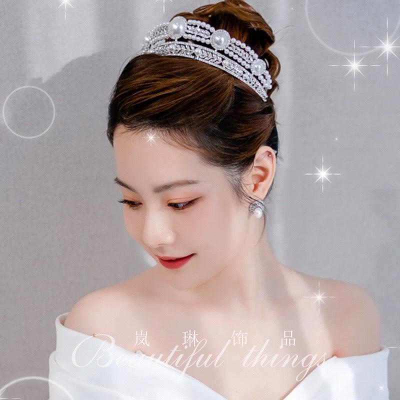 Vương miện cô dâu hạt trai lớn 2 tầng mẫu đẹp TP HCM Giangpkc 2023 SP2221937  Phụ kiện cưới Giang