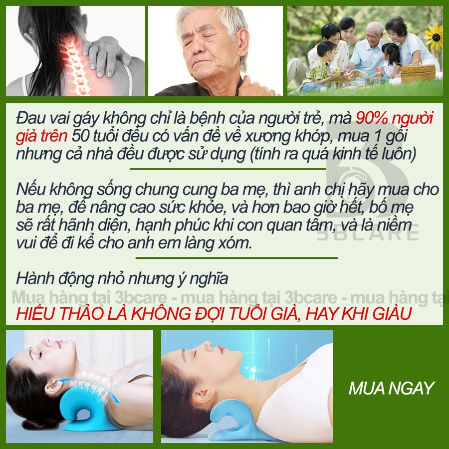 Gối massage cổ vai gáy AKITA K27 phòng chống nắn chỉnh thoát vị an toàn - Shop 3B Care