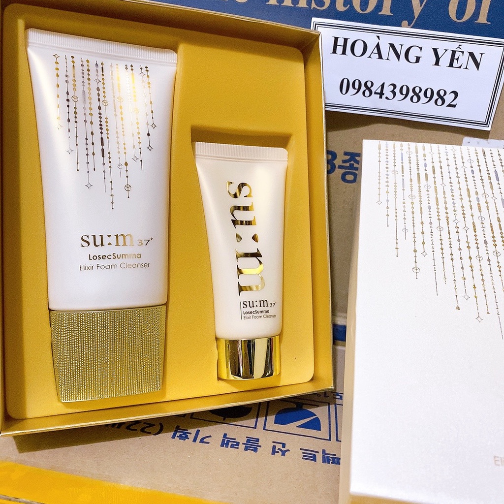 Set Sữa Rửa Mặt Sum 37 Losec Summa Elixir Foam Cleanser 150ML+80ML
