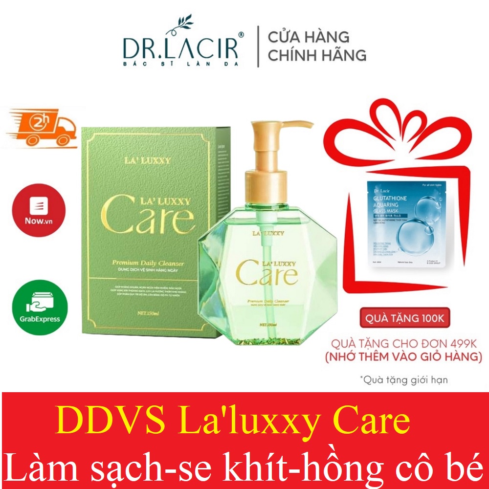 Dung dịch vệ sinh La’Luxxy Care Dr Lacir chính hãng giúp ngừa nấm ngứa kháng khuẩn duy trì độ ẩm 150ml drlacir