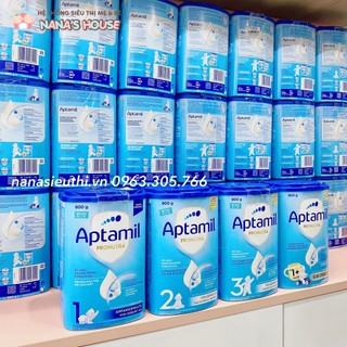 Sữa Aptamil Pronutra Đức xanh đủ số 1,2,3,1+