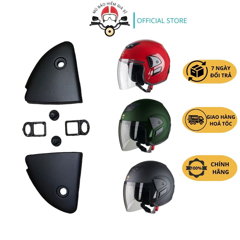 Phụ Kiện ốp kính mũ bảo hiểm Royal M01, Asia MT119, Honda 3/4
