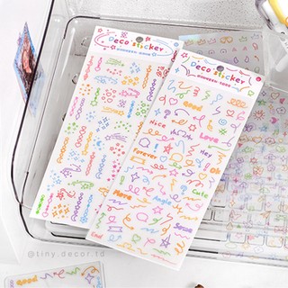 Set Sticker Trang Trí Toploader, Sổ, Decor Sticker