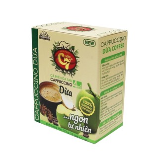 Cà phê hòa tan 4in1 cốt dừa cappuccino con chồn vàng c7 - hộp 16que x 17gr