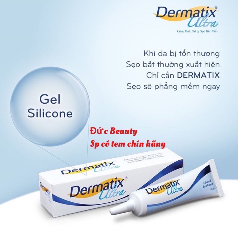 Kem bôi dạng Gel mờ sẹo Dermatix ultra cải thiện sẹo , Giảm Thâm và giảm ngứa 2g & 5g Kids &7g &15g [Chính Hãng ]