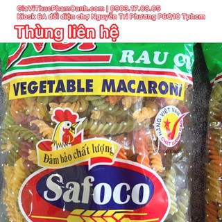 Nui xoắn rau củ safoco -hết hàng lẻ còn hàng thùng