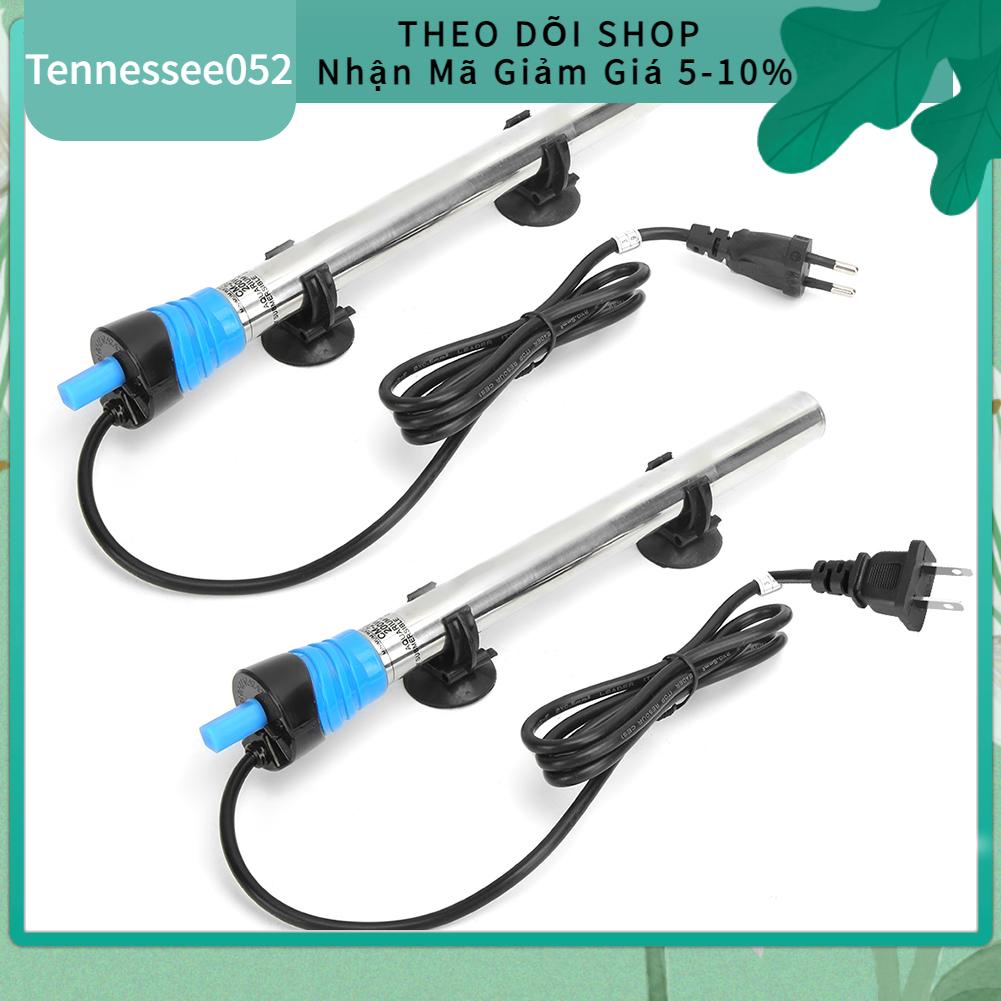 Tennessee052 Thanh sưởi ấm bằng thép không gỉ với cốc hút cho bể cá cảnh Nhiệt độ đổi tự động