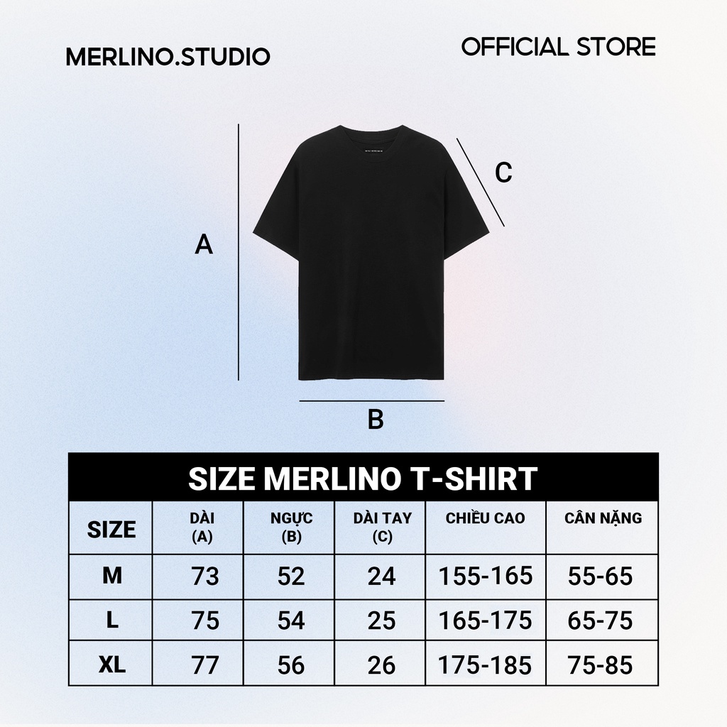 Áo thun Merlino Studio I Bless You - Form America, tay lỡ unisex, 100% Cotton 2WS