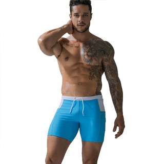 Quần bơi nam boxer có túi cleacco deenyt chất liệu nylon cao cấp - mvp sport