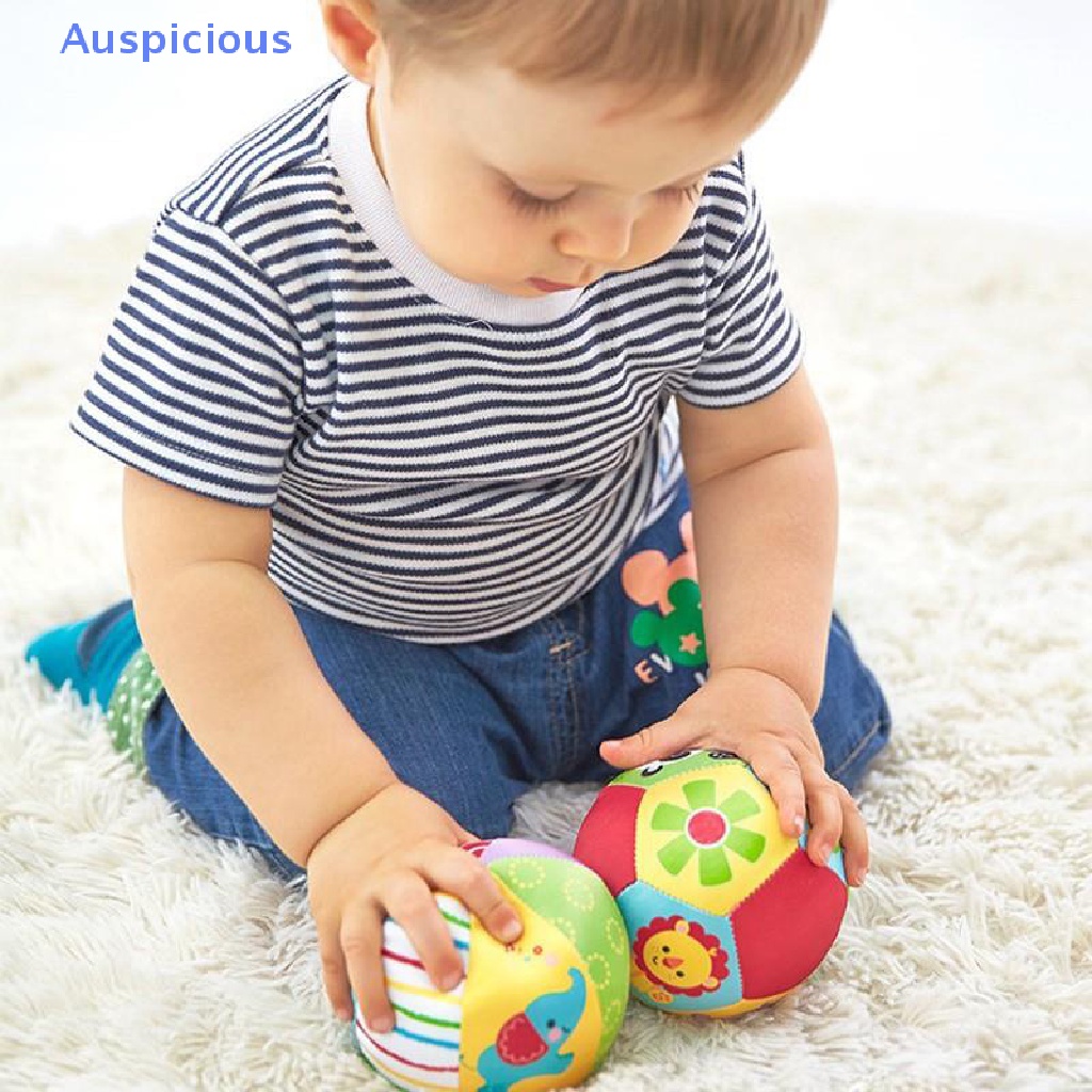 Bóng Lục Lạc Đồ Chơi Bằng Vải Mềm Có Chuông Hình Động Vật Hoạt Hình Dành Cho Trẻ Em