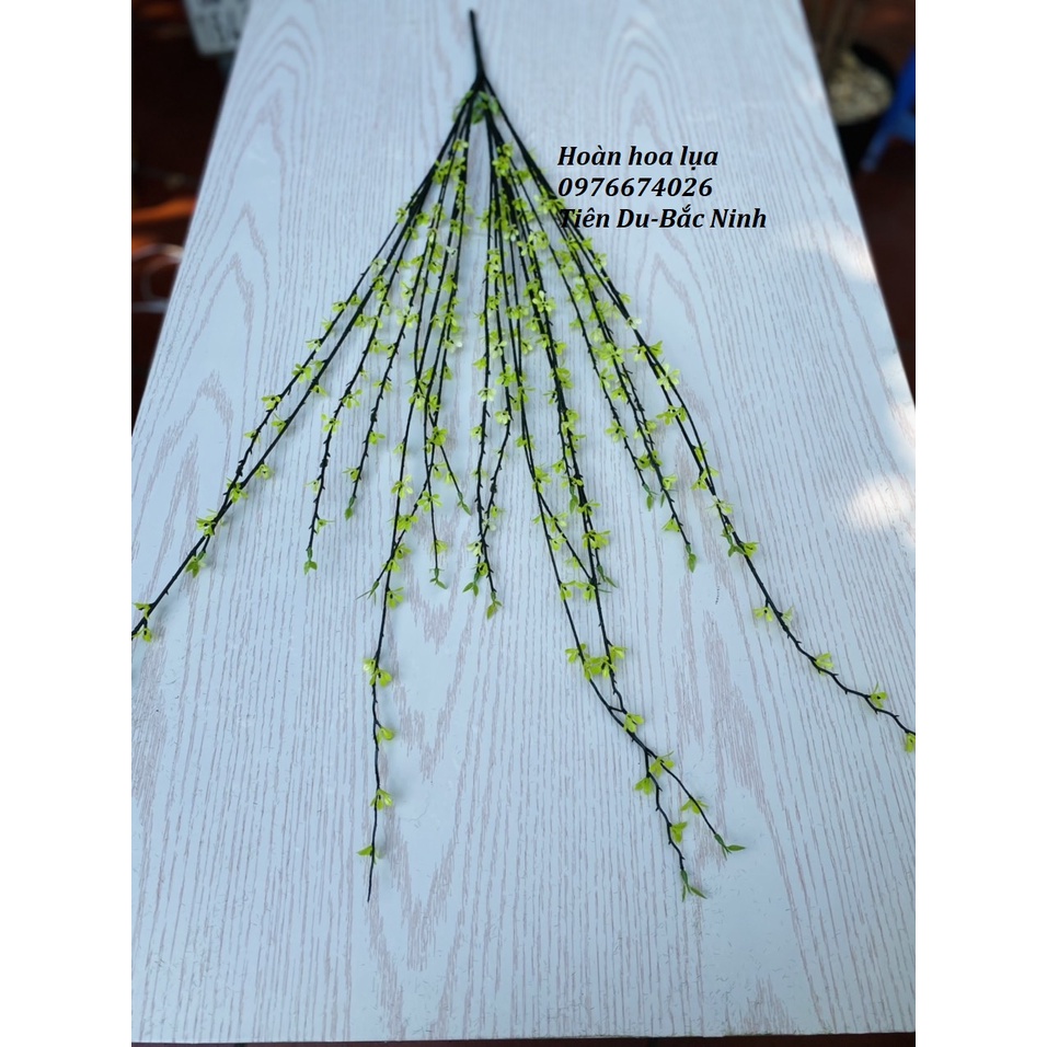 Cành Mai giả_Hoa mai nhựa Tết cành nhiều nhánh cao 90cm nhánh xòe đều đẹp tự nhiên giống thật