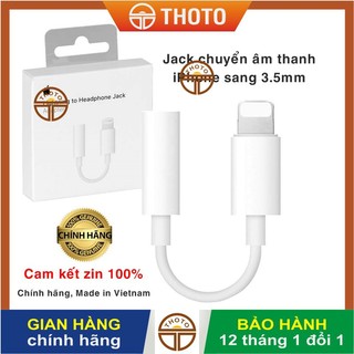 Cáp chuyển đổi âm thanh ipzin 100% - Jack chuyển đổi tai nghe 3.5 mm - Hàng chính hãng