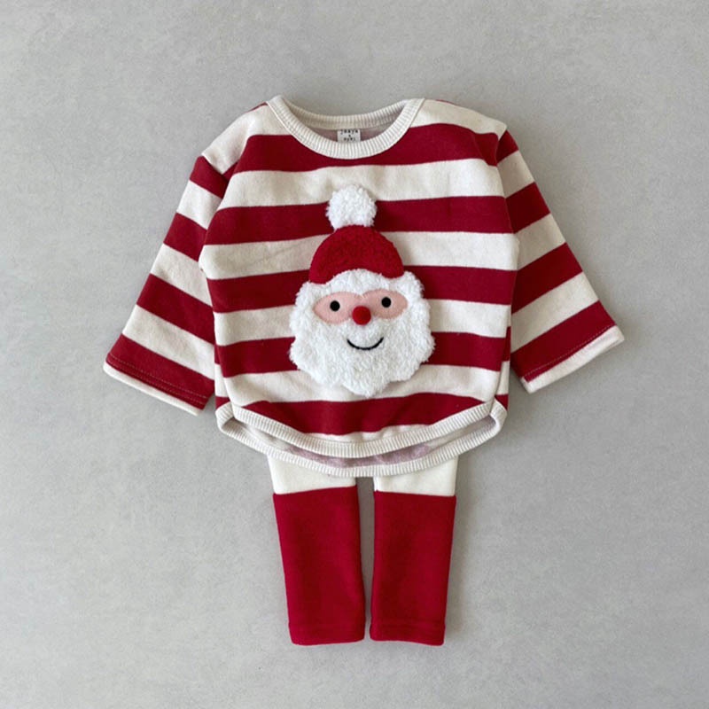 Áo Sweater Tay Dài Cổ Tròn Thoải Mái Họa Tiết Giáng Sinh Z5H7 Cho Bé 0-3 Tuổi