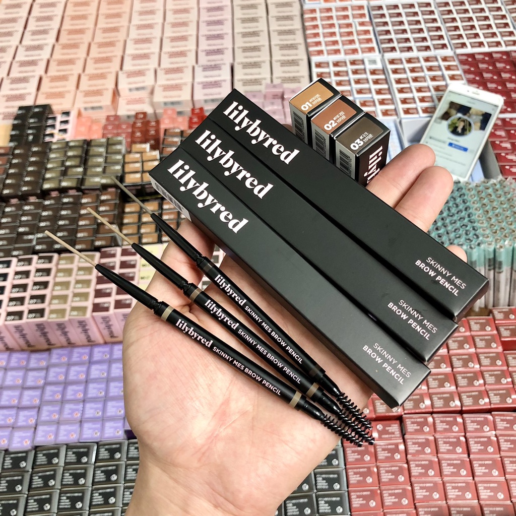 (BILL KOREA) Chì Kẻ Chân Mày LILYBYRED Skinny Mes Brow Pencil 0.09g