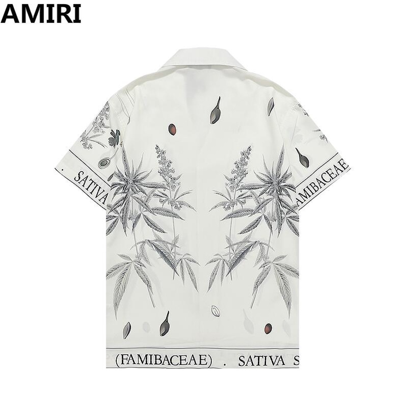 Amir Áo Sơ Mi cotton Ngắn Tay In Họa Tiết Thời Trang Cho Nam Nữ
