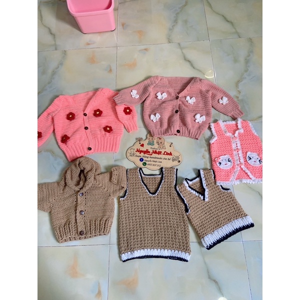 Áo len cadigan cho bé