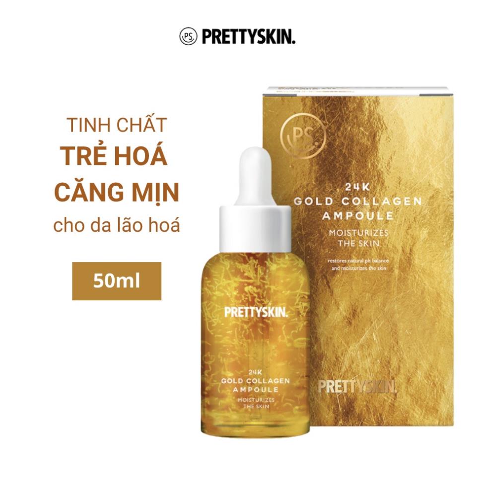 Tinh Chất 24K Gold Collagen Ampoule, Tinh Chất Pretty Skin- PrettySkin 24K Gold Collagen Ampoule 50ml