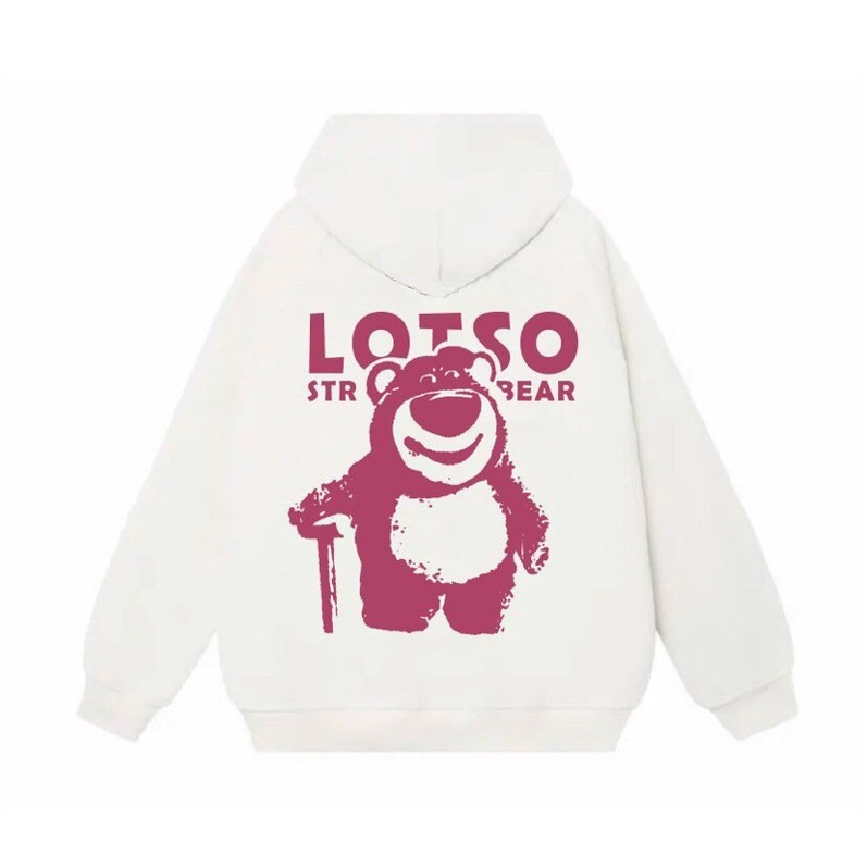 Áo hoodie gấu Lotso nỉ bông cotton ( hàng l1 )
