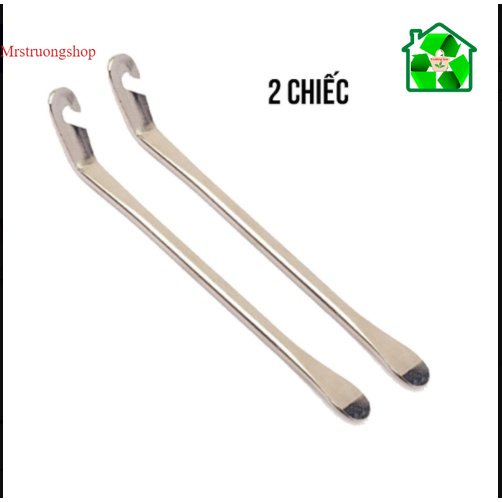 Bộ 2 Thanh Nạy Móc Lốp Xe Đạp Giúp Vá Lốp Săm Xe Đạp Chất Liệu Thép Không Gỉ (dài 12cm)