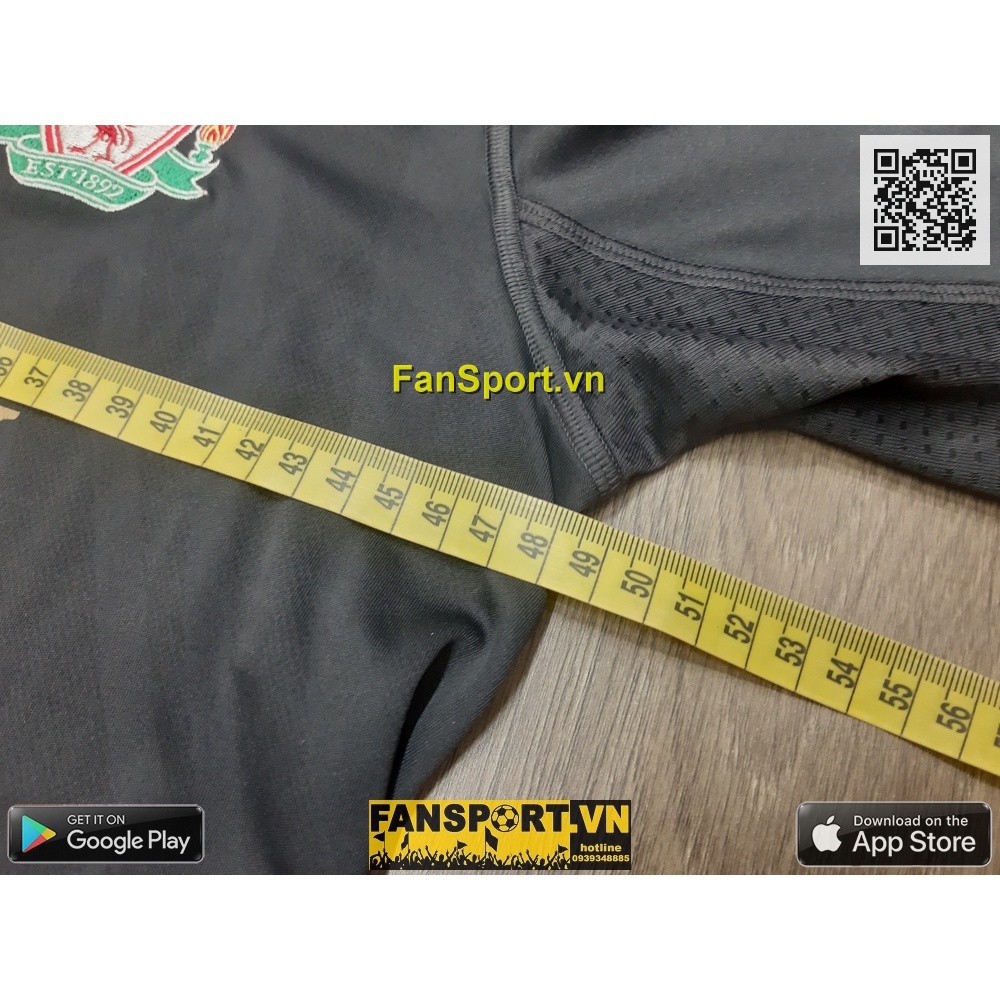 Áo đấu cầu thủ bóng đá Torres 9 Liverpool 2009 2010 away shirt black jersey E85312 size XLB