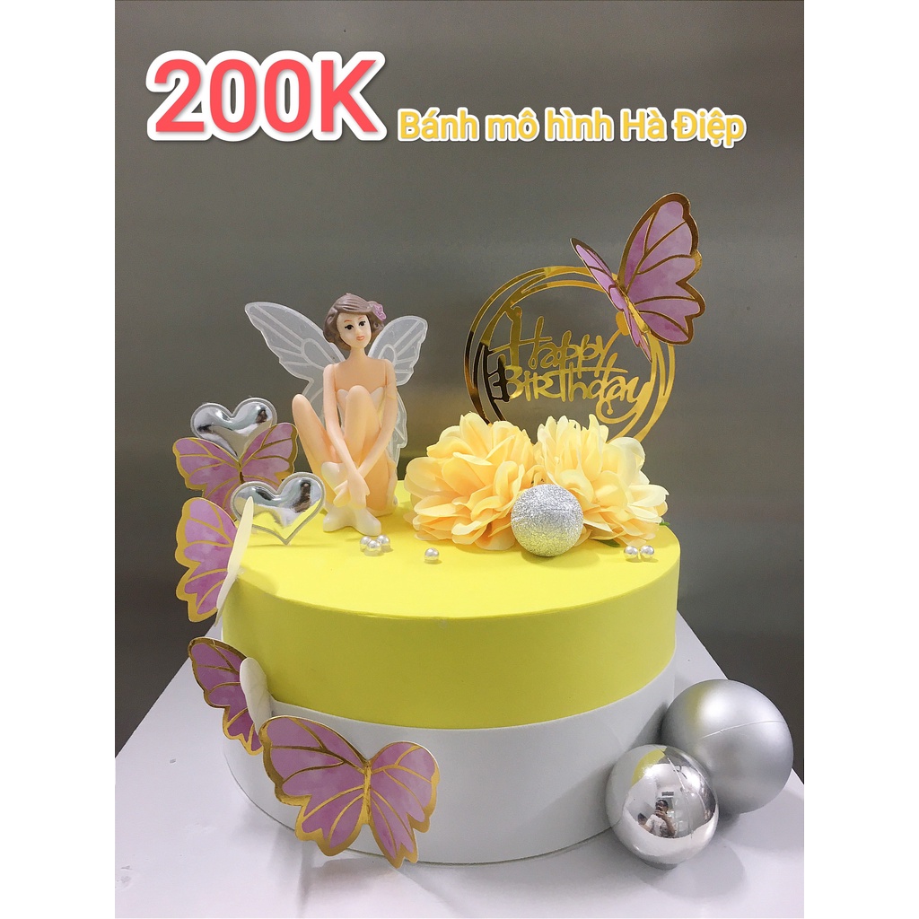 Bánh Kem - Sinh Nhật giả trưng bày thiên thần