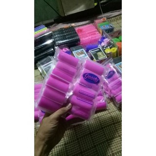 6 lô cuốn tóc, lô uốn tóc, lô mút gai uốn tóc