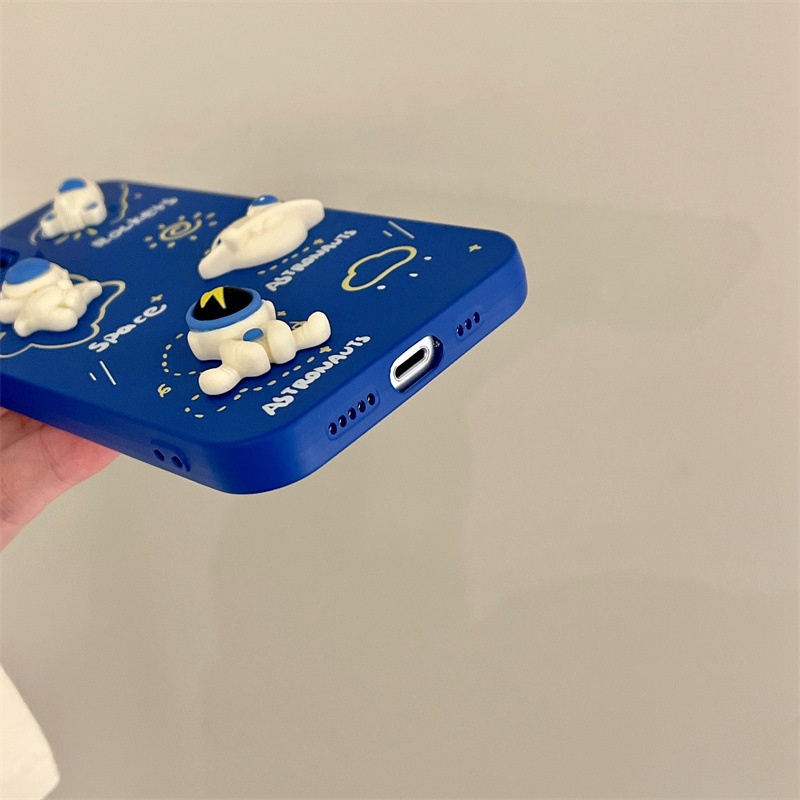 Ốp Điện Thoại Hình Phi Hành Gia 3D Cho Samsung Galaxy A02S A02 A03 Core A03S S21 S20 FE S22 S10 S9 S8 Plus Note 10 20 Ultra